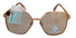 Converse Gold Womens Sunglass Gold Square Blue Gradient Lens H095